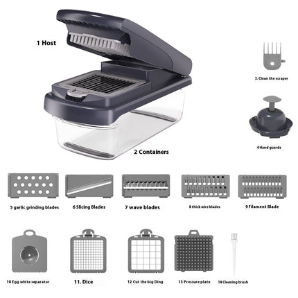 Kitchen Multi-function Vegetable Chopper - 15-in-one