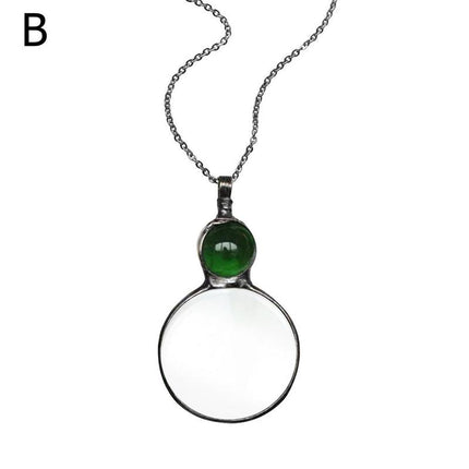 Mother's Day Magnifying Glass Pendant Necklace