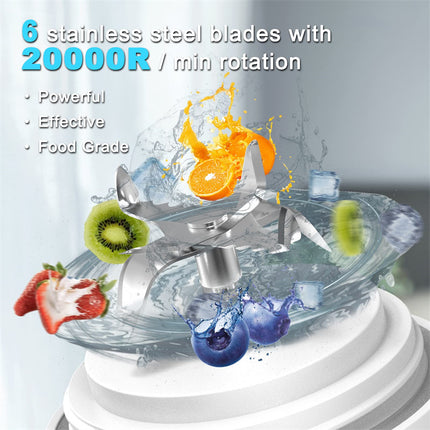 Portable 6-Blade Blender