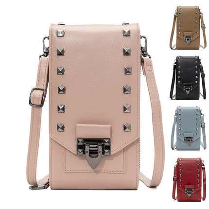 Women's Rivet Design Crossbody Bag