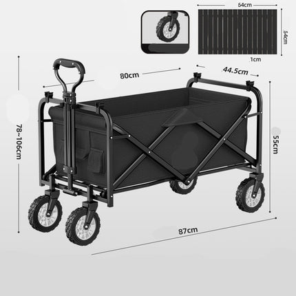 Outdoor Hand-Push Foldable Camping Cart