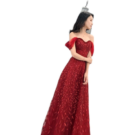 Lace Bridal Evening Dress