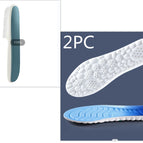 Shoe brush and blue insoles / 35 to 36