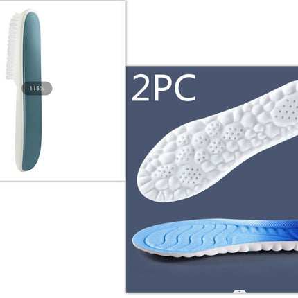 Boys And Girls' Sports Insoles With Long Handle Decontamination And Cleaning Shoe Brush