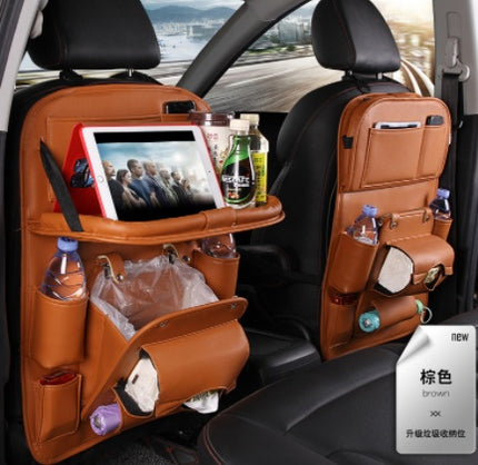 PU Leather Car Multifunction Back Seat Organizer