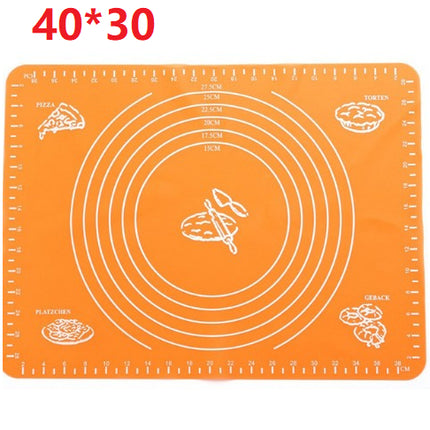 Reusable Non-Stick Silicone Baking Mat for Pastry Rolling with Measurements