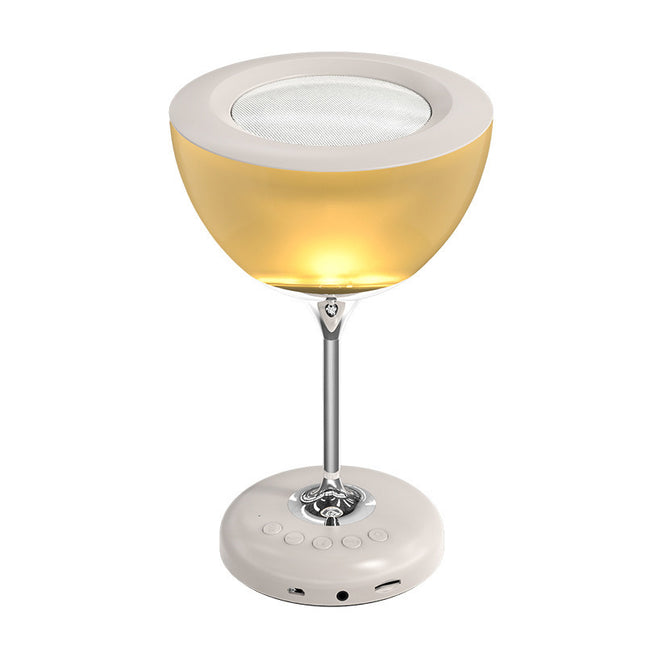 Portable Wine Glass LED Lamp With Blue Tooth Speaker