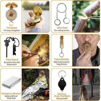 14-In-1 Outdoor Emergency Camping Survival Kit