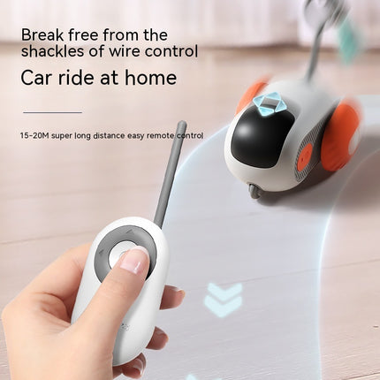 Remote Smart Control Interactive Cat Car Toy With USB Charging.