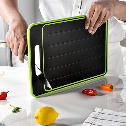 Double-sided Cutting Board With Defrosting Function, Knife Sharpening and Grinding