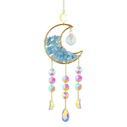 Car Moon Metal Crystal Accessory