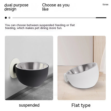 Magnetic Cat And Dog Feeder Food Bowl
