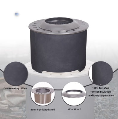 Concrete Smokeless Fire Pit