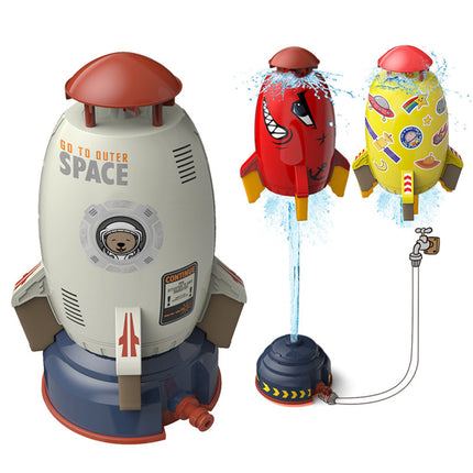 Outdoor Rocket Launcher Water Pressure Lift Sprinkler Toy