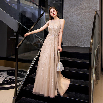Hot Temperament Evening Banquet Fashion Formal Dress