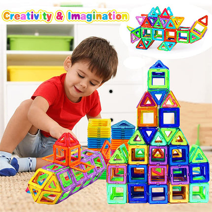 Magnetic Building Blocks Set for Kids – DIY STEM Magnet Tiles