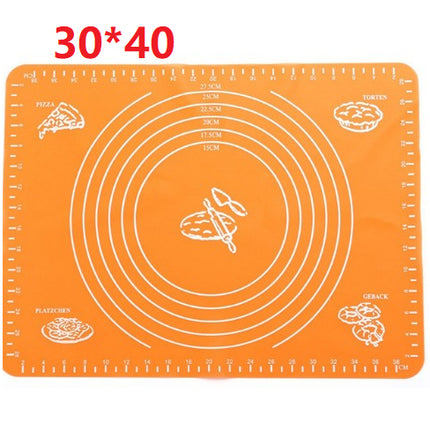 Reusable Non-Stick Silicone Baking Mat for Pastry Rolling with Measurements