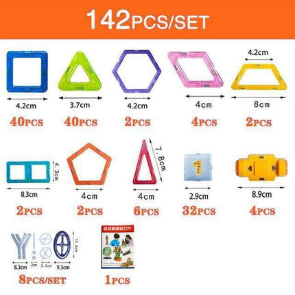 Magnetic Building Blocks Set for Kids – DIY STEM Magnet Tiles