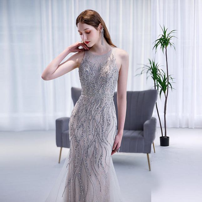 High End Light Luxury Fishtail Evening Dress