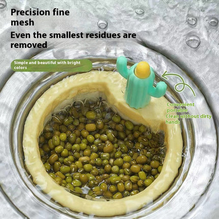 Cactus Sink Drain Strainer With Automatic Press And Dumping Basket