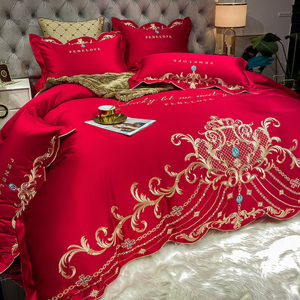 Ice Silk Quilt Four-piece Bedding Sets