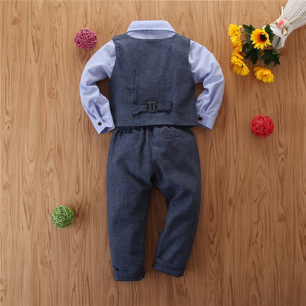 Boys 3 Piece Long-sleeved Suit