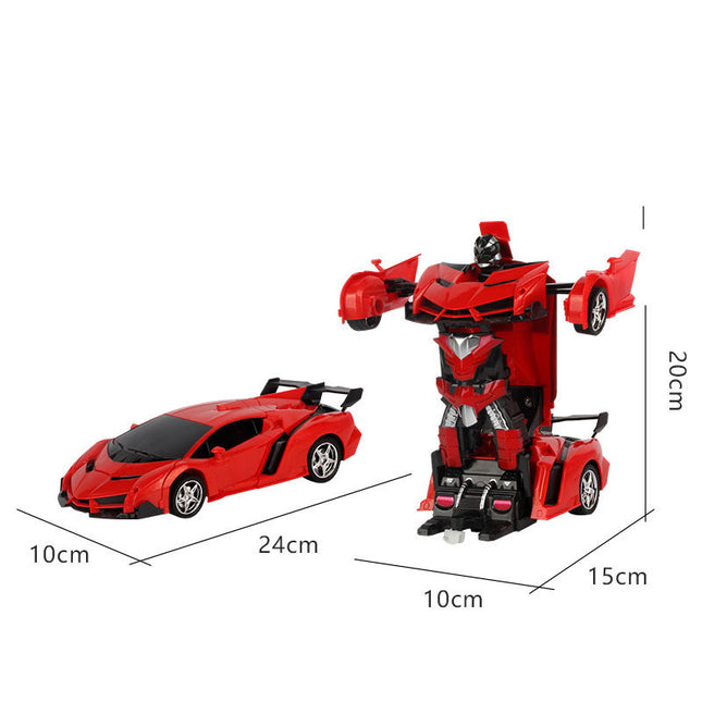 Kids Transforming Robot Remote Control Car — 1:18 Scale RC Toy