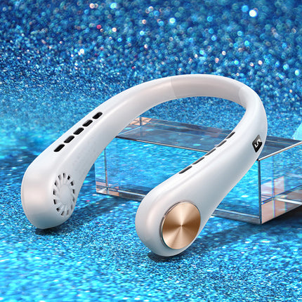 Portable Mini Neck Air Cooler With Bladeless Fan