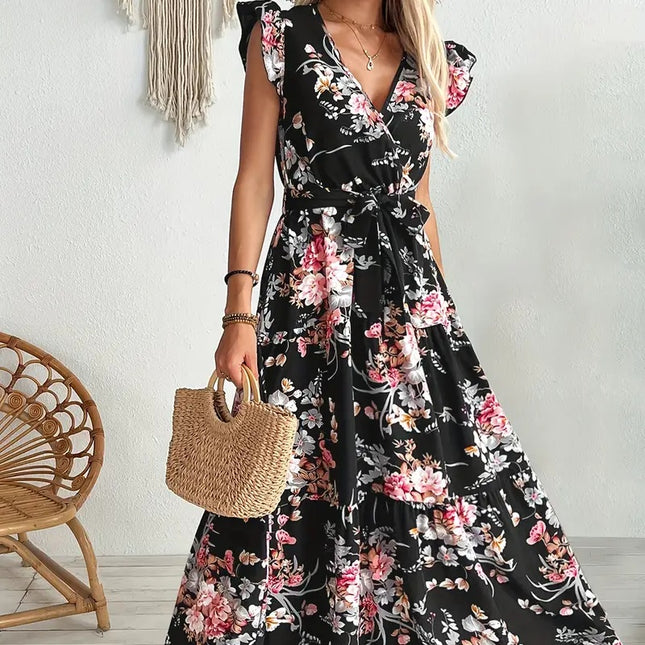 Women's Flowered Cotton Dress